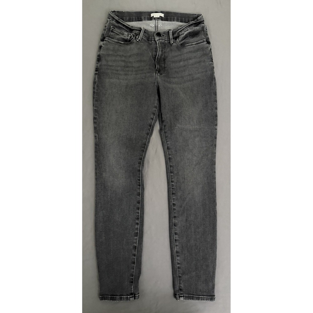 Good American Skinny Jeans Women's Size 8/29 Black‎ Denim Wash Mid Rise Stretch